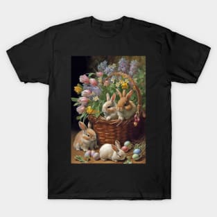 Bunny Rabbits Easter Card T-Shirt